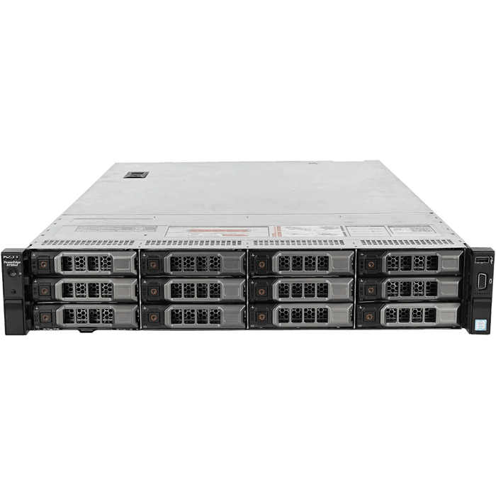 Dell PowerEdge R730XD XL 12 Bay 3.5" 2U Data Centre Server - 2 x Xeon E5-2640 V3 - 128GB DDR4 - 12 x 4TB SATA - 2 x 240GB SSD - Perc H330 Mini - DP 1GB - DP 10GB - 2 x 750 Watt PSU - Refurb