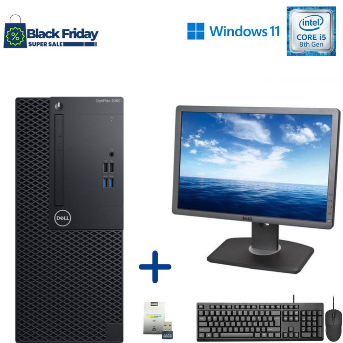 Dell OptiPlex 3060 MT Performance Computer; i5 8500; 8GB PC4; 256GB SSD; Win11Pro; Refurb Special