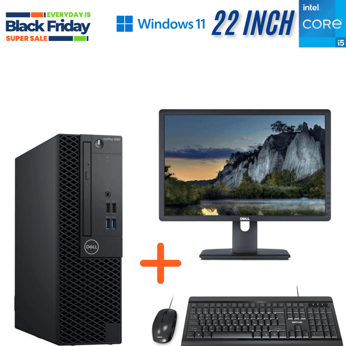 Dell OptiPlex 7050 SFF Business Computer Set – i5 7500 – 8GB DDR4 – 256GB SSD – Win11Pro – Refurb