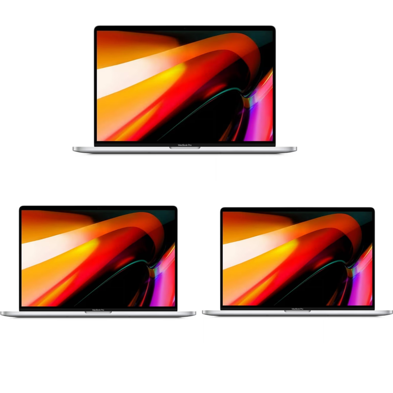 3 x Apple MacBook Pro A2141 16 Inch Professional Laptop – Core i9-9880H 2.30GHz – 16GB DDR4 – 1TB SSD – Radeon Pro 5500M – Mac OSX – Refurb