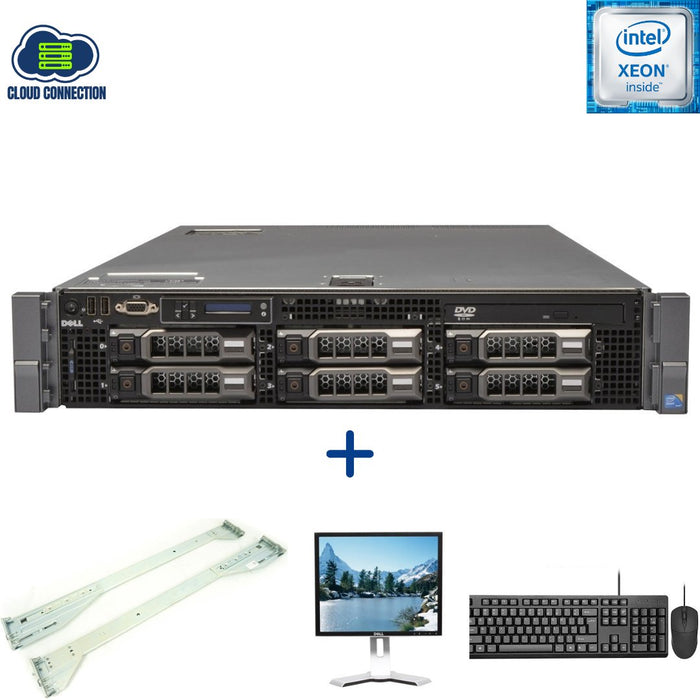 Dell Poweredge R710 Server; 6 LFF; 2 x Xeon X5650; 64GB PC3; 600GB SAS; 2U Rackmount Server Bundle; Refurb