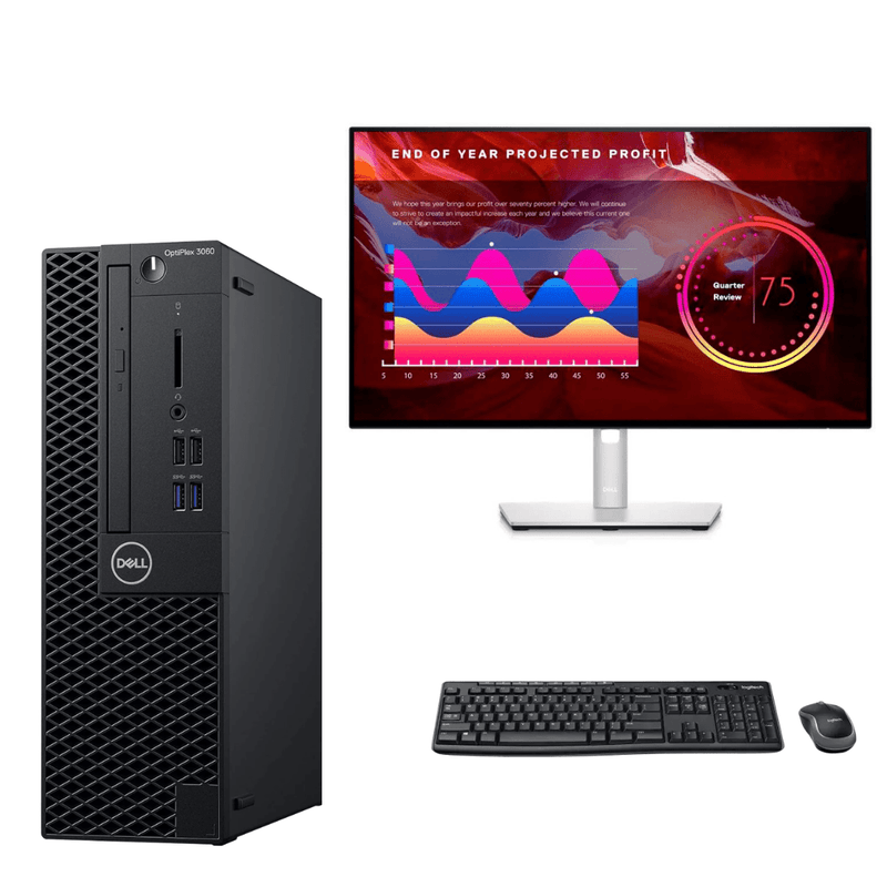 Dell OptiPlex 3060 SFF Business Computer Set – i5 8400 – 16GB DDR4 – 256GB SSD – Win11 Pro – Refurb Special