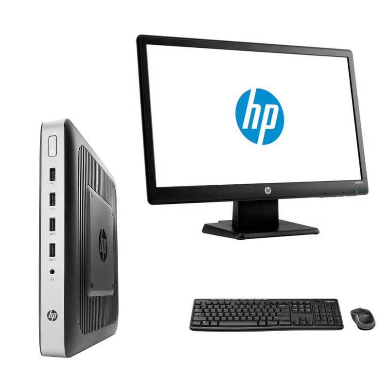 HP T630 Thin Client Administrative Computer With 20 Inch Monitor – G-Series GX-420GI – 8GB DDR4 – 32GB SATA SSD – Win10Pro – Refurb
