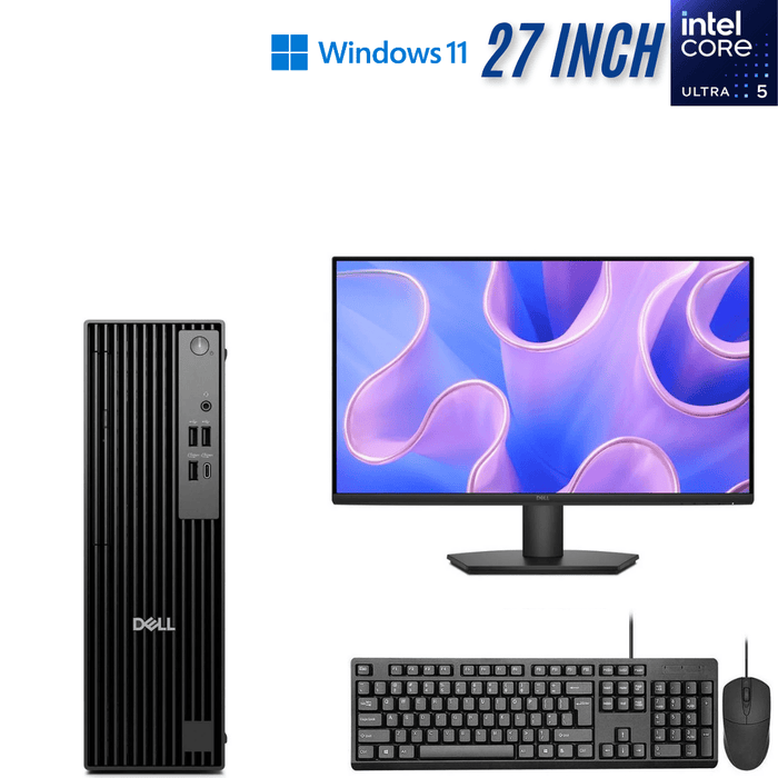 Dell Pro Slim QCS1250 SFF Operations Computer Set - Ultra 5 245 - 16GB DDR5 - 512GB NVMe - Win11Pro - Demo