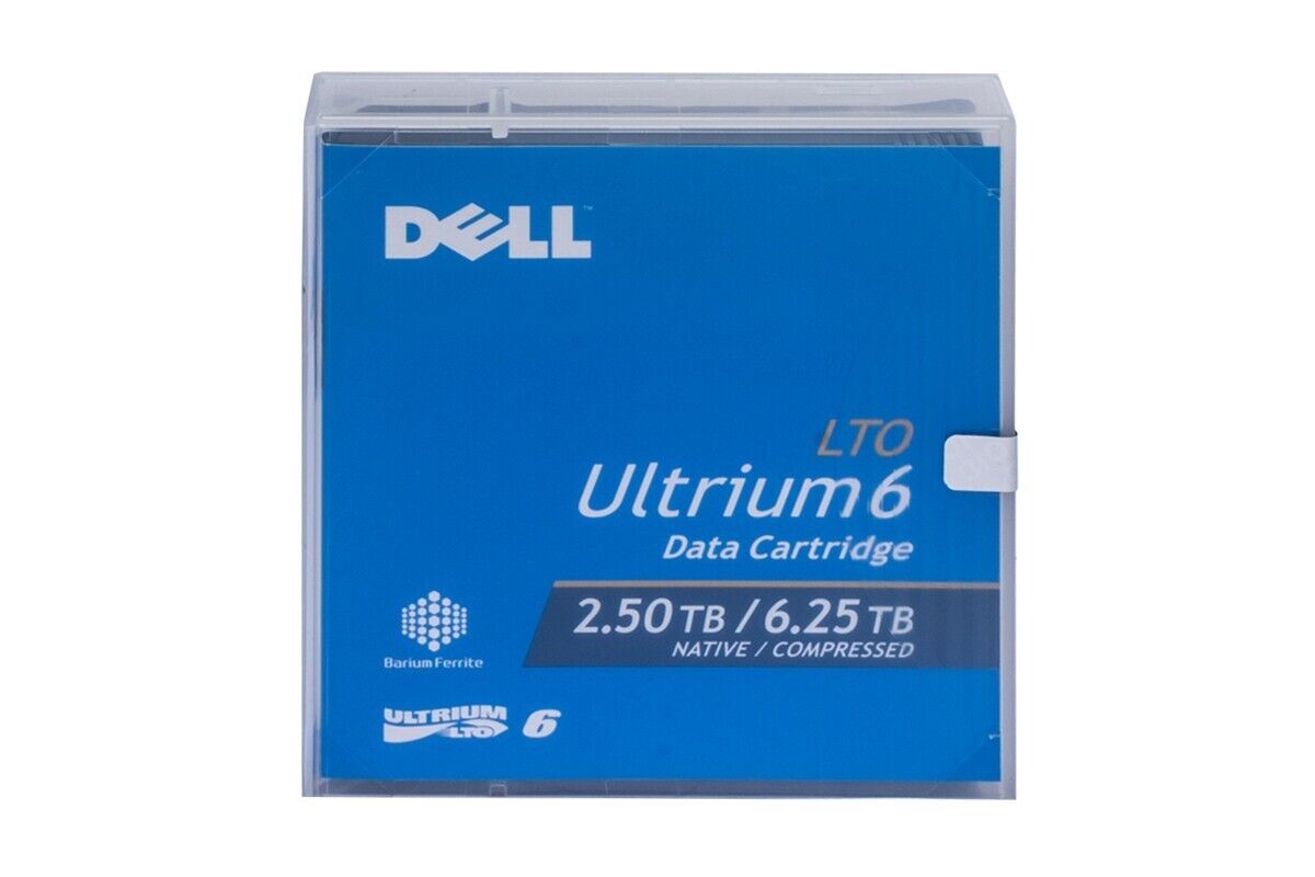 Dell Lto-6 Tape Media 2.5TB/6.25TB Lto-6 Ultrium Tape Cartridge Part ...