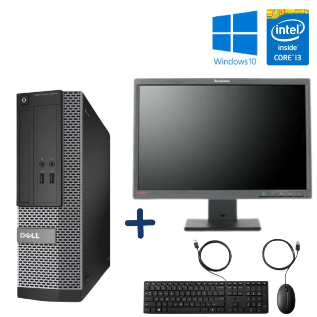 DELL OPTIPLEX 3020 SFF - I3 4160 - 4GB DDR3 - 256GB SSD - WINDOWS 10 PRO 64 BIT - REFURBISHED COMPUTER BUNDLE