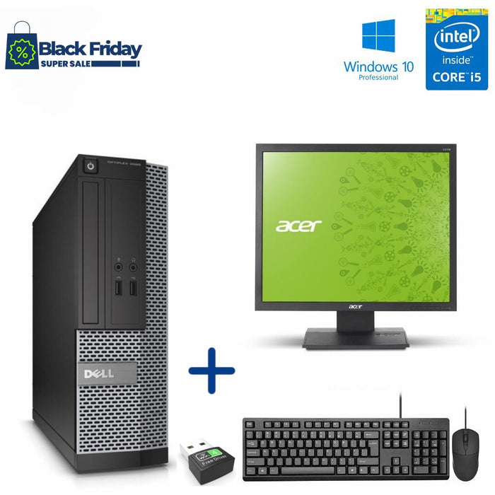 Dell OptiPlex 3020 SFF Office Bundle; i5 4590; 4GB PC3; 500GB HDD; Wi-Fi; Win10Pro; Refurb Black Friday Special