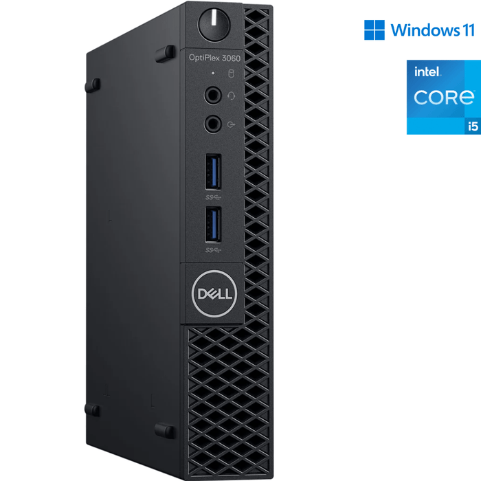 Dell Optiplex 3060 Micro Computer - i5 8500T - 8GB PC4 - 256GB SSD - Win11Pro - Refurb