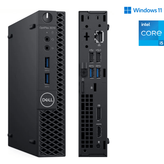 Dell OptiPlex 3070 Micro Computer; i5 9500T; 8GB PC4; 256GB SSD; Win11Pro; Refurb