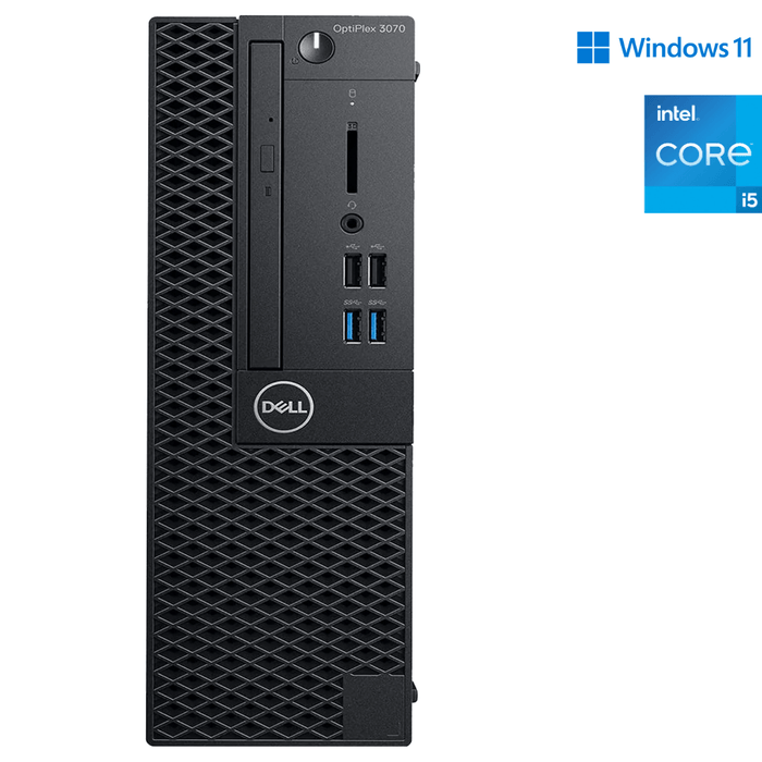 DELL OPTIPLEX 3070 SFF - I5 9500 - 8GB DDR4 - 256GB SSD - WINDOWS 11 PRO - REFURBISHED COMPUTER