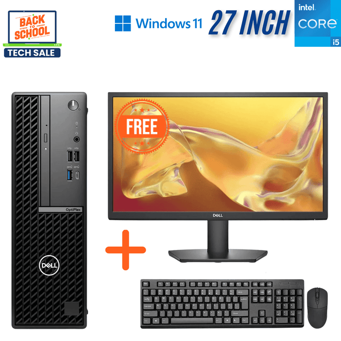 Dell OptiPlex 7020 SFF Business Operations AI Computer + Free Monitor - i5 14500 - 16GB DDR5 - 512GB NVME SSD - Win11Pro - New