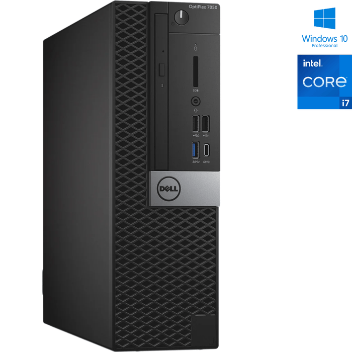 Dell OptiPlex 7050 SFF Computer; i7 7700; 4GB PC4; 500GB HDD; Win10Pro; Refurb