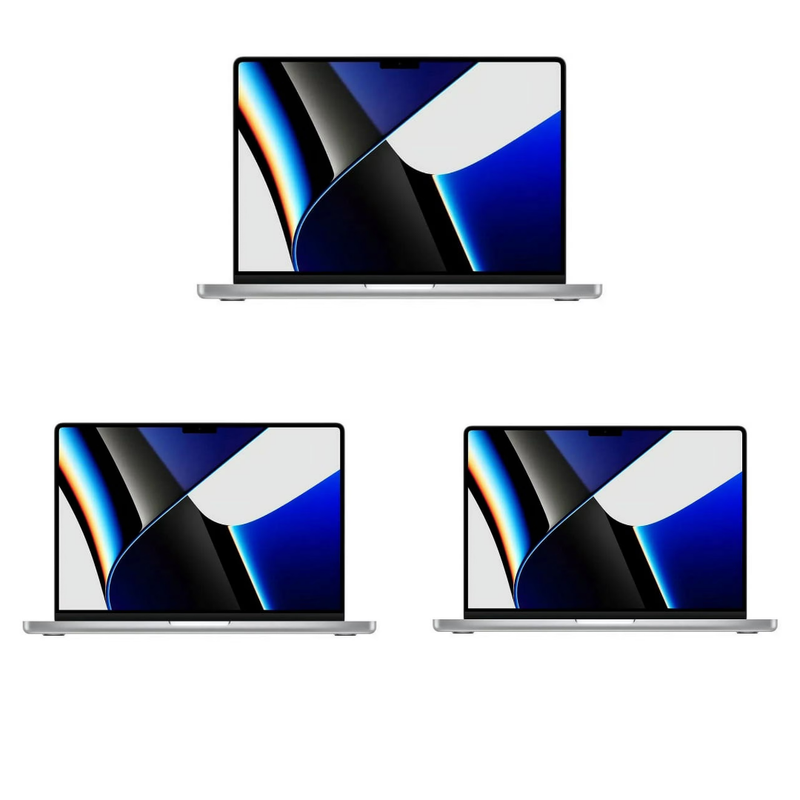 3 x Apple MacBook Pro 18,1 (2021) 16 Inch Business Laptop – M1 Pro 10-Core – 16GB Unified Memory – 512GB SSD – M1 Pro 16 Cores - macOS – Refurb