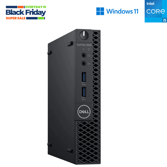 Dell Optiplex 3060 Micro Computer - I5 8400T - 8GB DDR4 - 256GB SSD - Win11Pro - Refurb