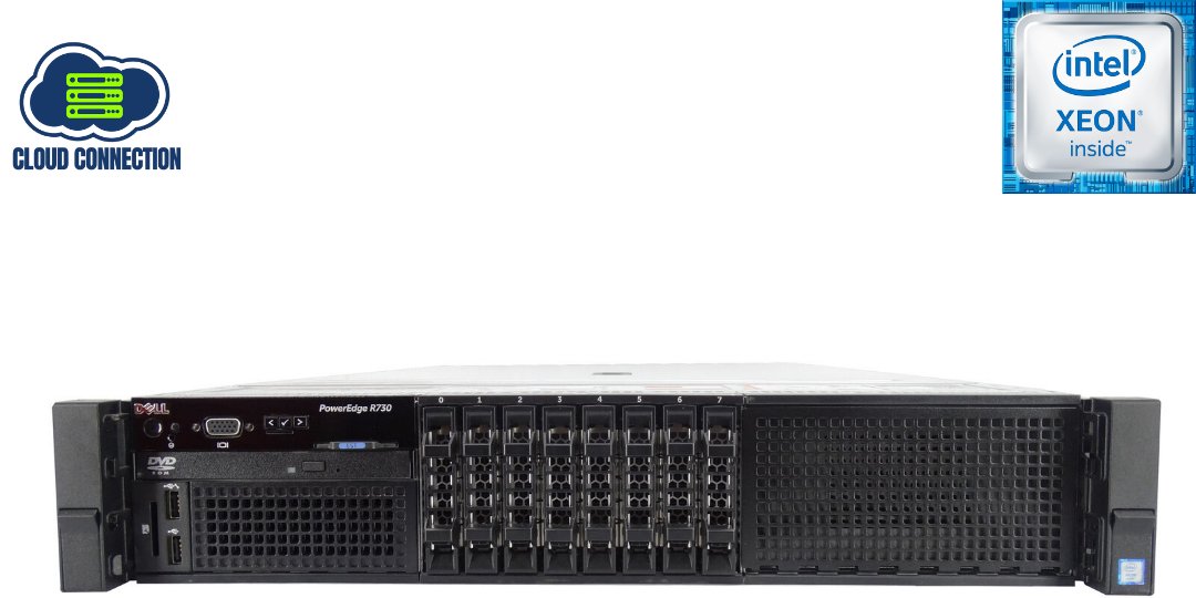 Dell Poweredge R730 Server; 8 SFF; 2 x Xeon E5-2620 V3; 64GB PC4; 3.6TB SAS; 2 x 750W; Perc H730 Mini; 2 x Risers; No Rail Kit; No Front Bezel; 2U Rackmount; Refurb