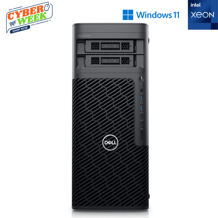 Dell Precision 5860 Tower AI & Engineering Workstation Computer - Xeon W5-2445 - 32GB DDR5 - 512GB NVME SSD - Nvidia RTX A4000 - Win11Pro - Refurb