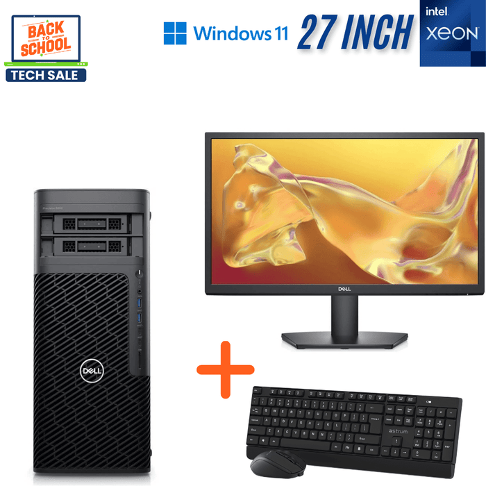 Dell Precision 5860 Tower AI & Engineering Workstation Computer Set - Xeon W5-2445 - 32GB DDR5 - 512GB NVME SSD - Nvidia RTX A4000 - Win11Pro - Refurb