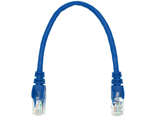 Linkbasic 22cm UTP Cat5e Flylead Blue-0