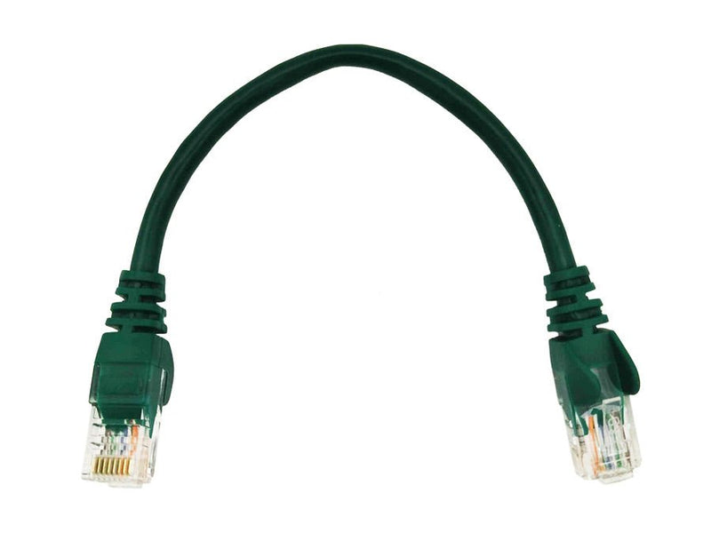 Linkbasic 22cm UTP Cat5e Flylead Green-0