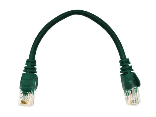 Linkbasic 22cm UTP Cat5e Flylead Green-0