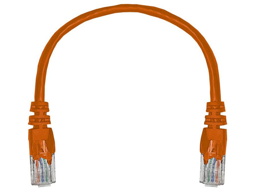 Linkbasic 22cm UTP Cat5e Flylead Orange-0