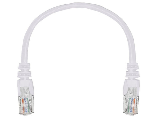 Linkbasic 22cm UTP Cat5e Flylead White-0