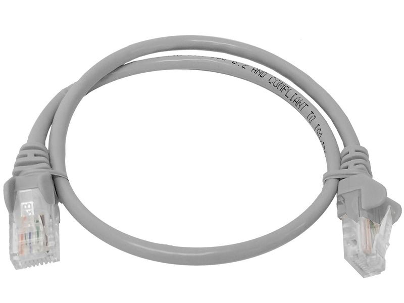 Linkbasic 50cm UTP Cat5e Flylead Grey-0