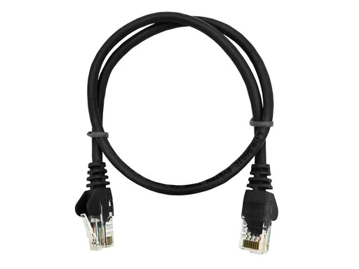 Linkbasic 50cm UTP Cat5e Flylead Black-0