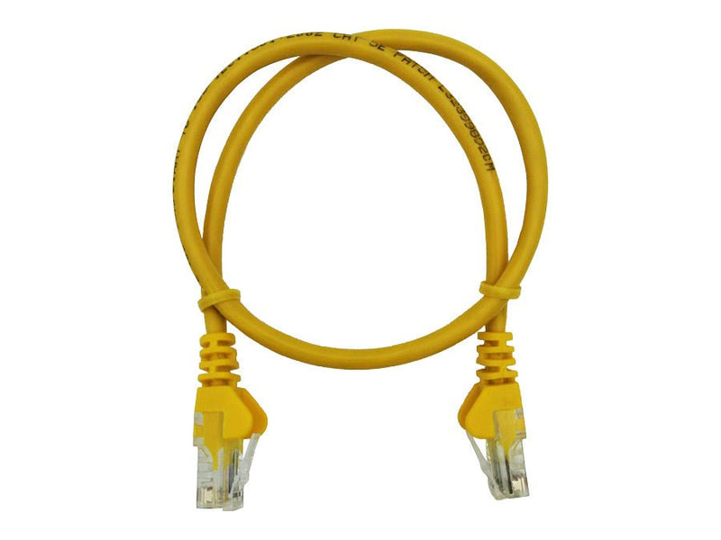 Linkbasic 50cm UTP Cat5e Flylead Yellow-0