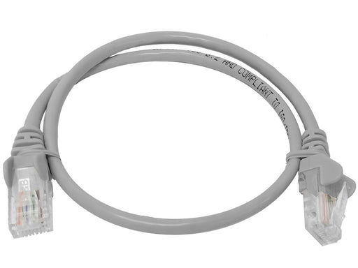 Linkbasic 50cm UTP Cat5e Flylead Grey-0