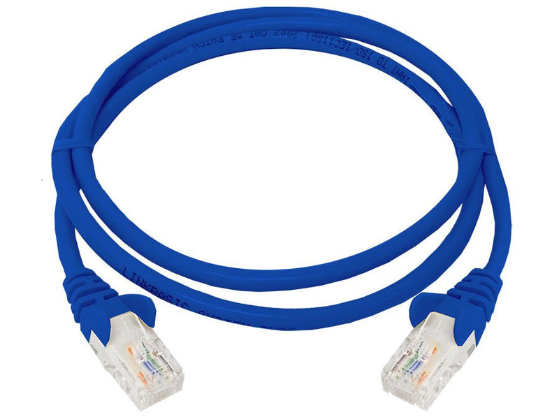 Linkbasic 1 Metre UTP Cat5e Flylead Blue-0