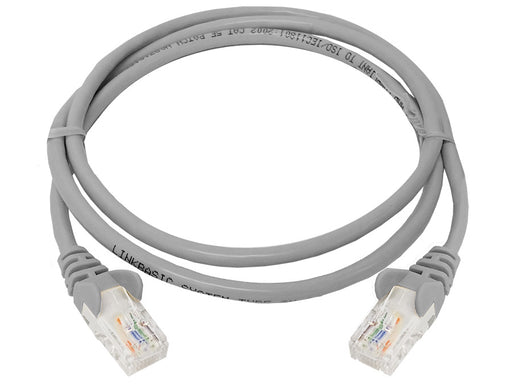 Linkbasic 1 Metre UTP Cat5e Flylead Grey-0