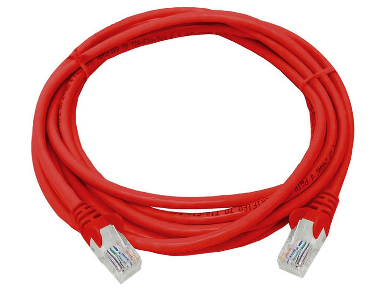Linkbasic 3 Metre UTP Cat5e Flylead Red-0