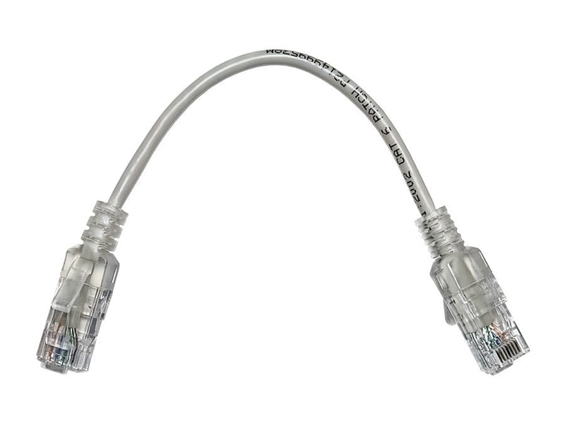 Linkbasic 22cm UTP Cat6 Nano Thin Patch Cable Grey-0