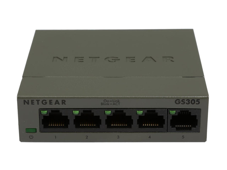 Netgear GS305 5 Port Ethernet Switch – Used