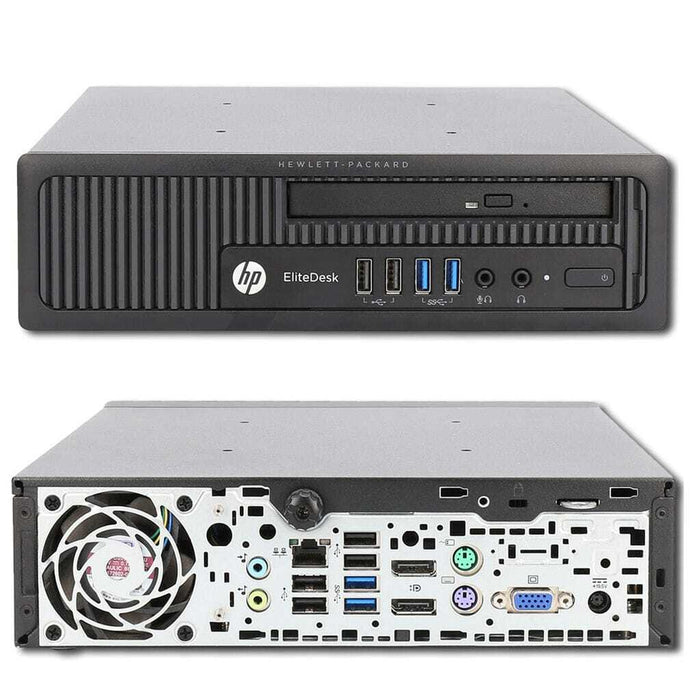 HP Elitedesk 800 G1 USDT Computer; i5 4570S; 4GB PC3L; 500GB HDD; Win10Pro; Refurb