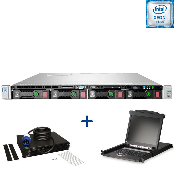 HP Proliant DL360 Gen9 4 Bay LFF Dual 12 Core; 192GB PC4; 2TB SAS; 1U Rackmount Enterprise Business Bundle