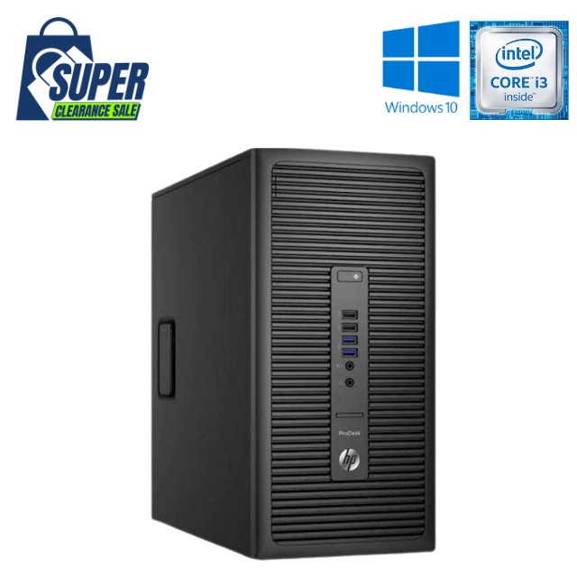 HP 280 G1 MT - I3 4160 - 4GB DDR3 - 1TB SATA HDD - WINDOWS 10 PRO 64 BIT - REFURBISHED COMPUTER