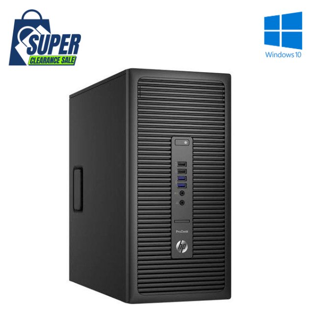 HP 280 G1 MT - PENTIUM G3250 - 4GB DDR3 - 500GB SATA HDD - WINDOWS 10 PRO 64 BIT -  REFURBISHED COMPUTER