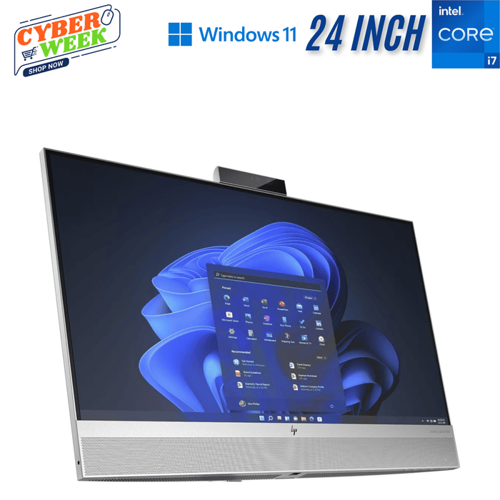 HP EliteOne 840 G9 No Stand 23.8 Inch All-in-One Desktop PC - I7 14700 - 32GB DDR5 - 256GB SATA SSD - Open box