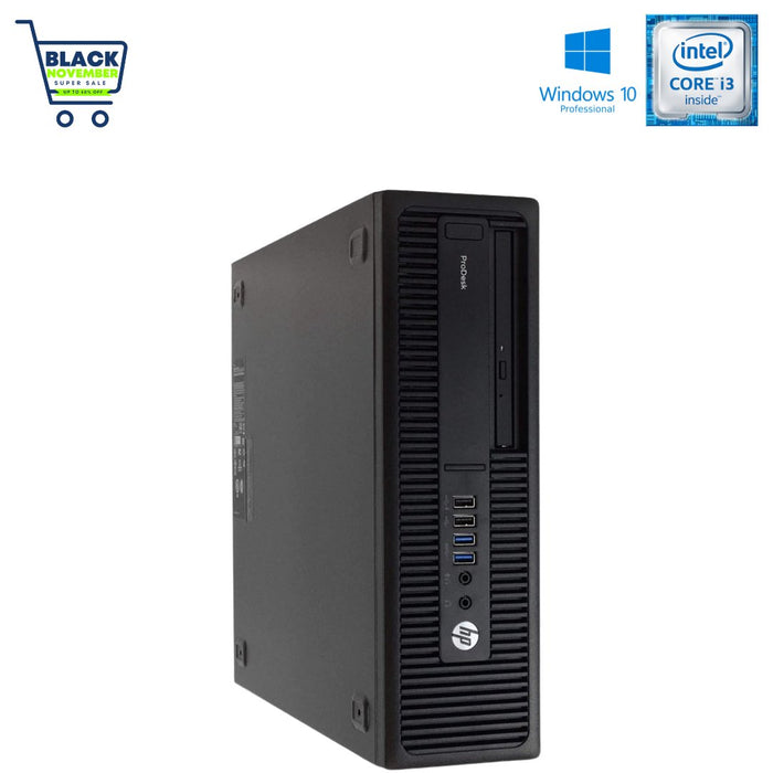 HP ProDesk 600 G2 SFF Computer; i3 6100; 4GB PC4; 128GB SSD; 500GB HDD; Win10Pro; Refurb Special