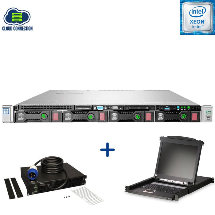 HP Proliant DL360 Gen9 4 Bay LFF Dual 12 Core; 192GB PC4; 2TB SAS; 1U Rackmount Enterprise Business Bundle