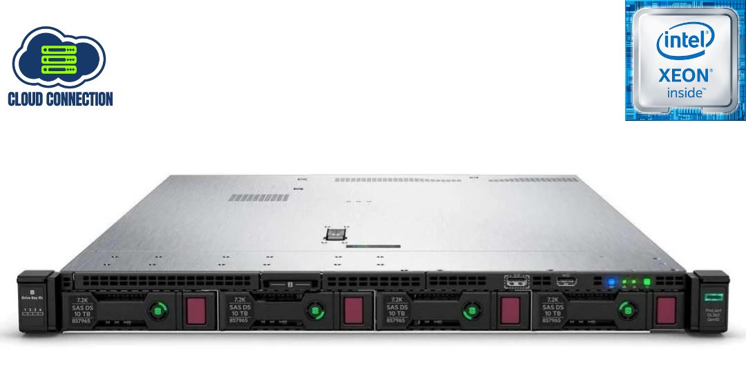 HP Proliant DL360 Gen10 Server; 1 x Xeon Silver 4114; 32GB PC4; 8TB SATA; 2 x 500W; P408i-A-SR; Rail Kit; No Front Bezel; 1U Rackmount; Refurb