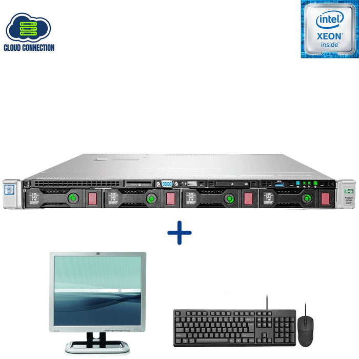 HP Proliant DL360 Gen9 4 Bay LFF Dual 12 Core; 192GB PC4; 2TB SAS; 1U Rackmount Business Server Bundle