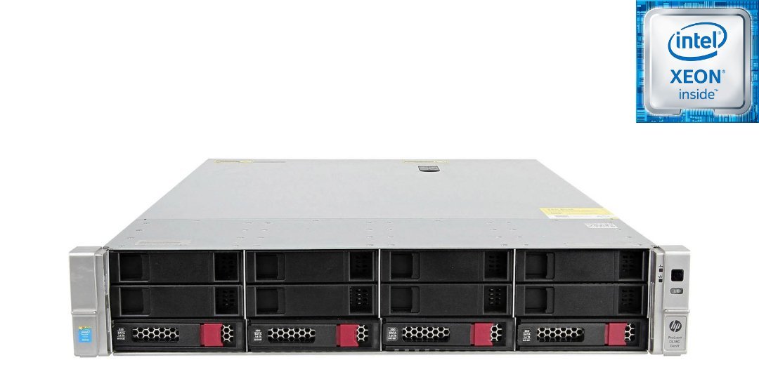 HP Proliant DL380 Gen9 Application Virtualisation Server; 4 LFF; 2 x Xeon E5-2680 V4; 64GB PC4; 4TB SAS; 2 x 500 Watt; DP 544+FLR-QSFP; Front Bezel; Rail Kit; 2U Rackmount; Refurb