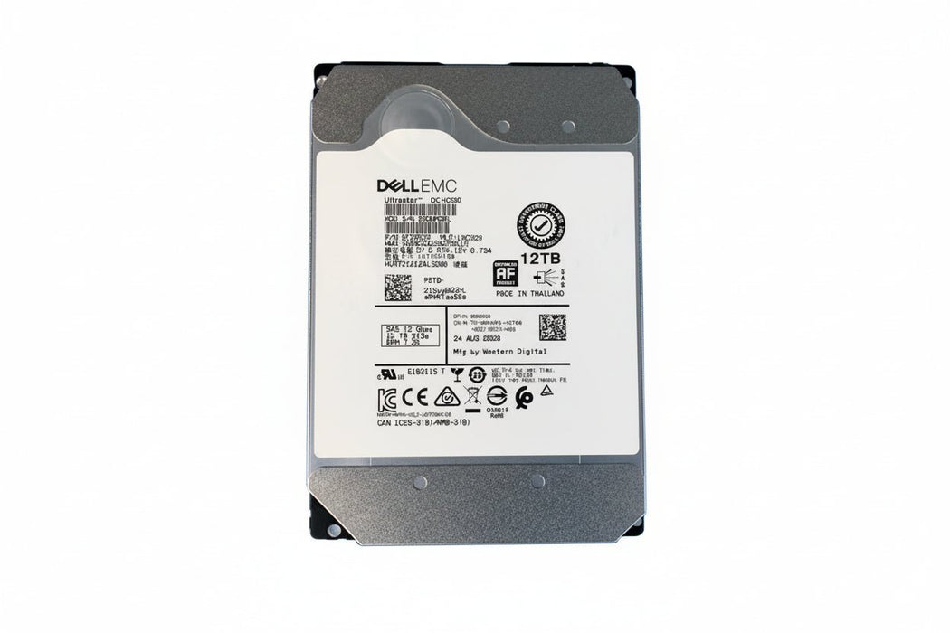 Dell HUH721212AL5200 3.5 Inch 12TB 7.2K RPM 12Gbps SAS Enterprise Hard Drive – Refurb
