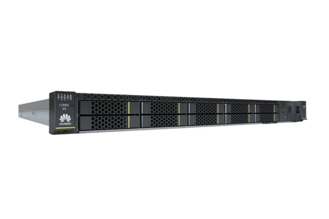 Huawei 1288H V5 High Density Fusion Server - 2 x Xeon Silver 4116 - 128GB DDR4 - 2 x 600GB SAS, 6 Blanks - Avago 9460-8i Raid - Intel I350 QP 1GB +  Intel 82599 DP 10GB SFP+ - Dual 550 Watt PSU; Rail Kit; Refurb 1U Rackmount Server