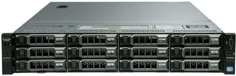Dell PowerEdge R720xd 2U Rackmount Server – 12 LFF – 2 × Xeon E5-2620 – 64GB DDR3 – 10 × 4TB SATA – PERC H310 Mini – Broadcom BCM5720 – 2 × 750W – Refurb