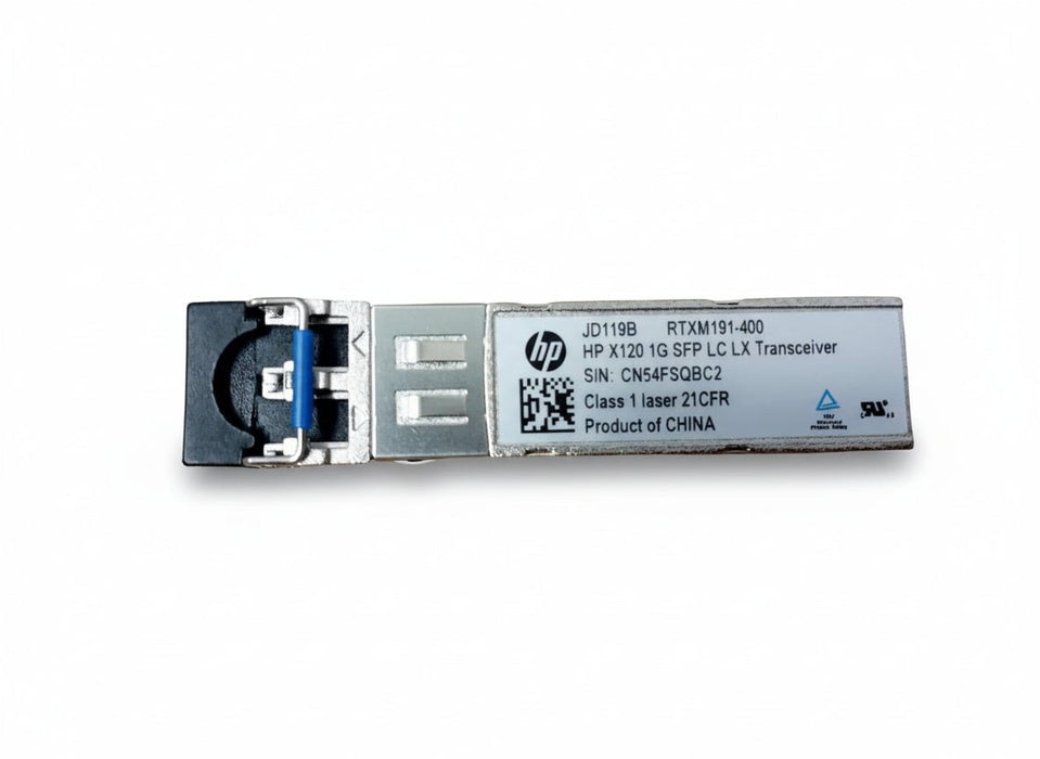 HP JD119B RTXM191-400 X120 1G SFP LC LX Transceiver Module – Refurb