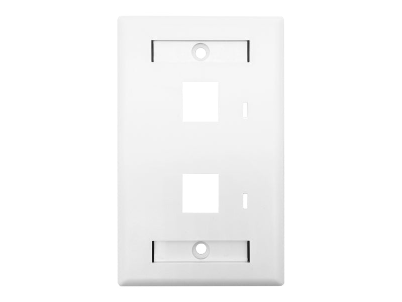 Linkbasic Two Port Faceplate 115 x 70mm-0
